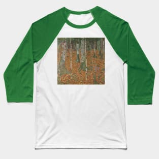 Birch Forest by Gustav Klimt Baseball T-Shirt